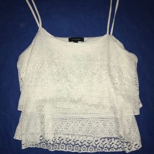 Express Lace Going-Out Blouse